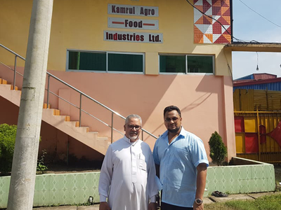 With the Founder of Mecca Cola, France infront of the Beverage industry Kamrul Agro Food at Dhamrai, Dhaka